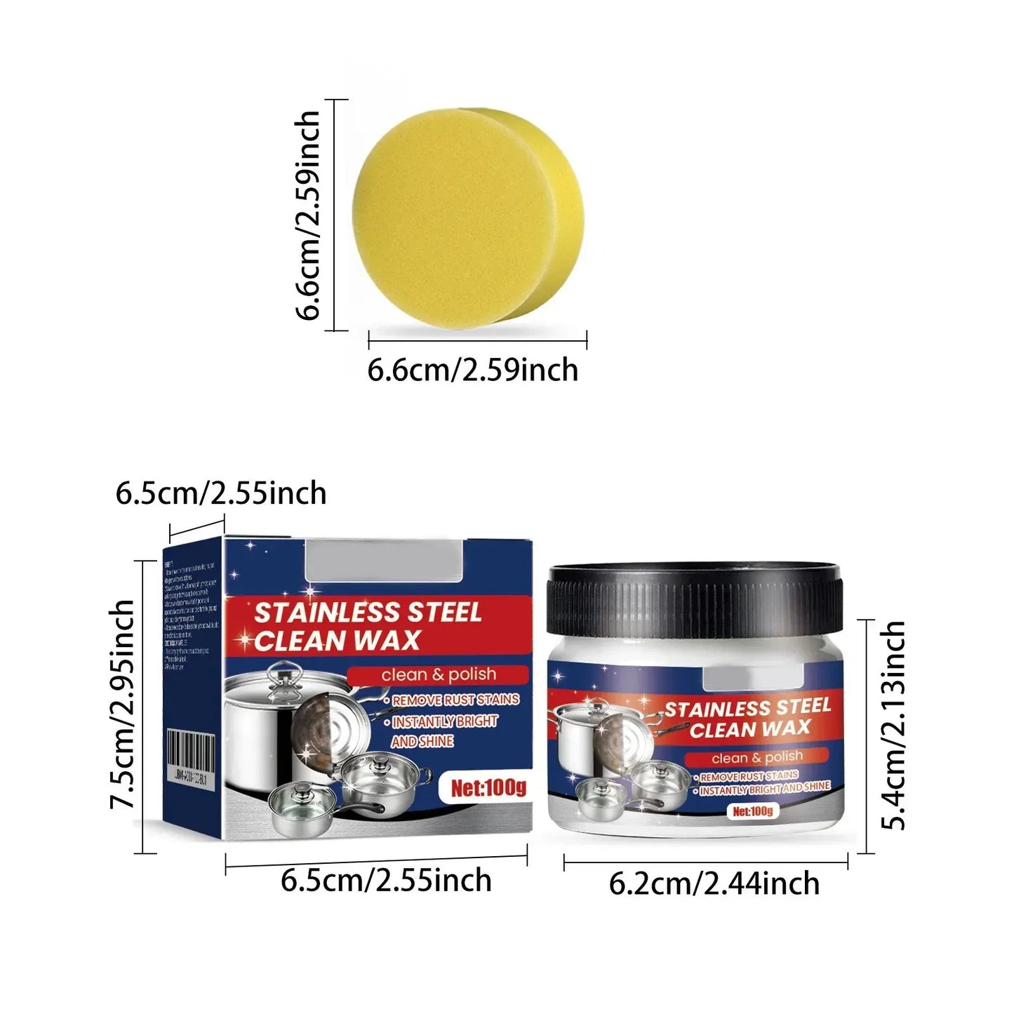 Rust Remover For Kitchen Home Stainless Steel Scratch Remover For Oven Sink Fridge Cookware Cleans Grease Scuffs Restores Shine Rust Remover For Kitchen Home Stainless Steel Scratch Remover For Oven Sink Fridge Cookware Cleans Grease Scuffs Restores Shine