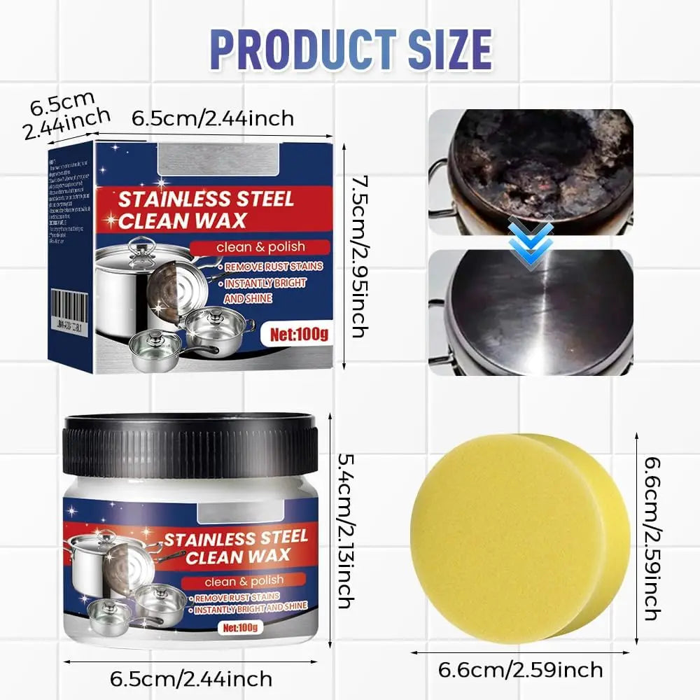 Rust Remover For Kitchen Home Stainless Steel Scratch Remover For Oven Sink Fridge Cookware Cleans Grease Scuffs Restores Shine Rust Remover For Kitchen Home Stainless Steel Scratch Remover For Oven Sink Fridge Cookware Cleans Grease Scuffs Restores Shine