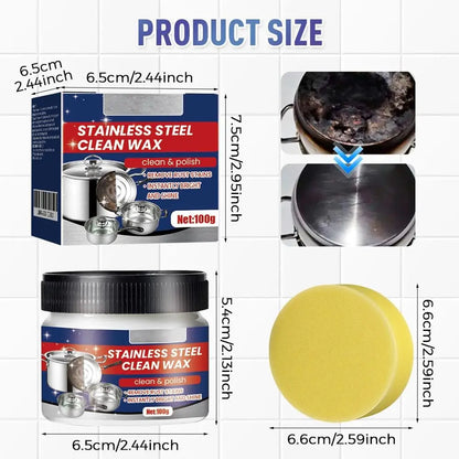 Rust Remover For Kitchen Home Stainless Steel Scratch Remover For Oven Sink Fridge Cookware Cleans Grease Scuffs Restores Shine Rust Remover For Kitchen Home Stainless Steel Scratch Remover For Oven Sink Fridge Cookware Cleans Grease Scuffs Restores Shine