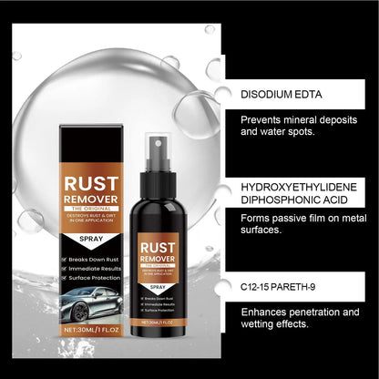 Rust Remover Spray Automotive Rust Remover Effective Concentrated 1 Fl.oz Fast-Acting Long-Lasting Cleaner for Household Rust Remover Spray Automotive Rust Remover Effective Concentrated 1 Fl.oz Fast-Acting Long-Lasting Cleaner for Household