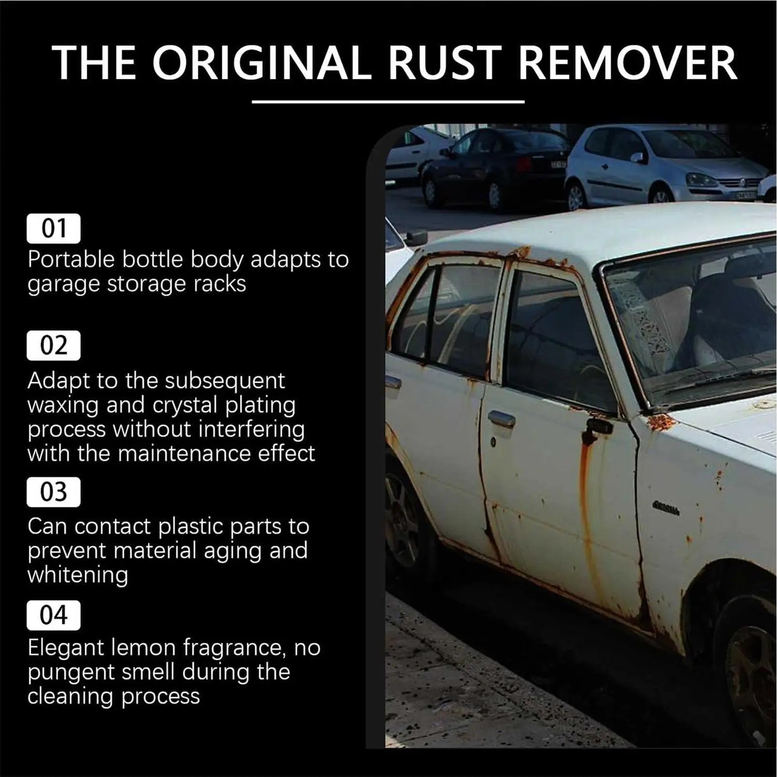 Rust Remover Spray Automotive Rust Remover Effective Concentrated 1 Fl.oz Fast-Acting Long-Lasting Cleaner for Household Rust Remover Spray Automotive Rust Remover Effective Concentrated 1 Fl.oz Fast-Acting Long-Lasting Cleaner for Household