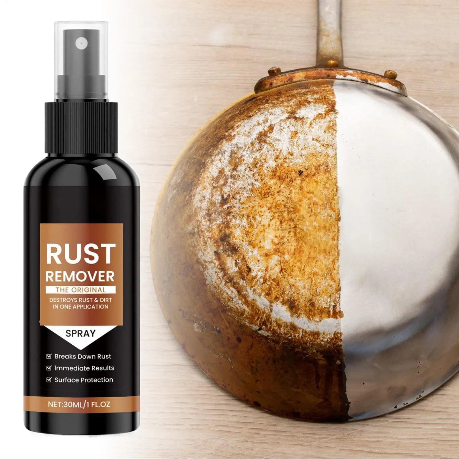 Rust Remover Spray Automotive Rust Remover Effective Concentrated 1 Fl.oz Fast-Acting Long-Lasting Cleaner for Household Rust Remover Spray Automotive Rust Remover Effective Concentrated 1 Fl.oz Fast-Acting Long-Lasting Cleaner for Household