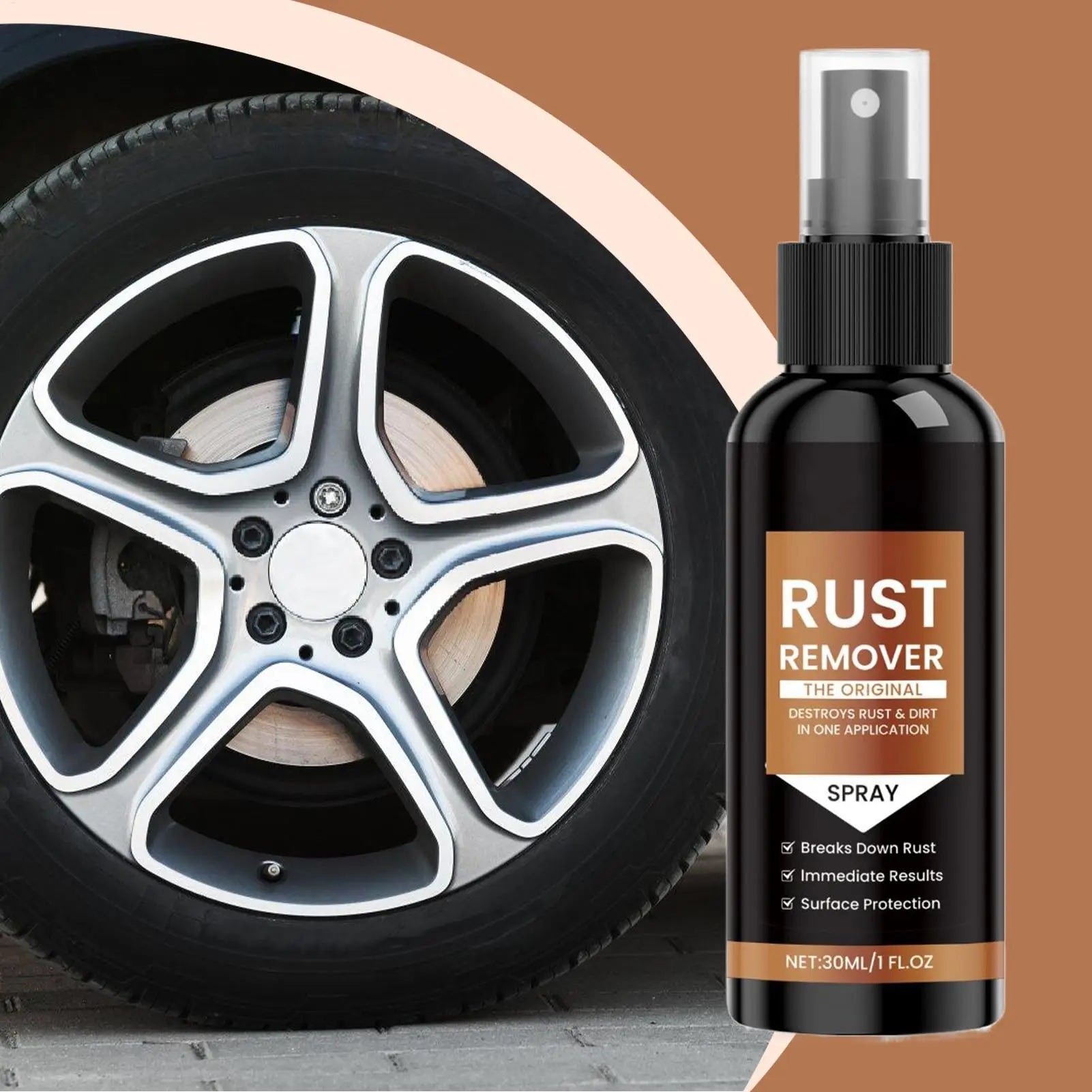 Rust Remover Spray Automotive Rust Remover Effective Concentrated 1 Fl.oz Fast-Acting Long-Lasting Cleaner for Household Rust Remover Spray Automotive Rust Remover Effective Concentrated 1 Fl.oz Fast-Acting Long-Lasting Cleaner for Household