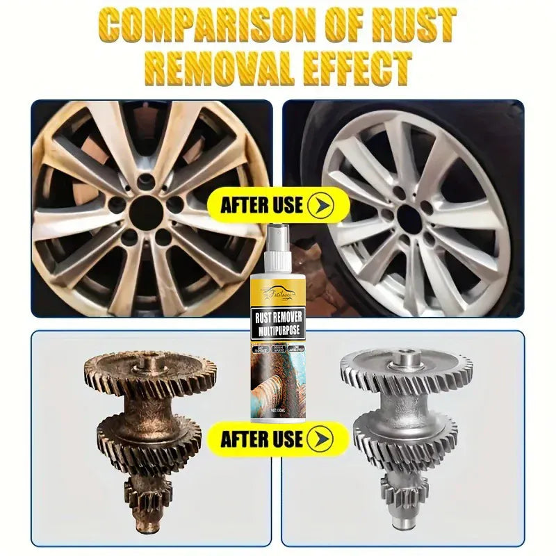 Rust Remover Spray - Effective Metal Surface Protector for Cars, Bicycles & Home Decor - No Electricity Needed, Easy to Use, Dur Rust Remover Spray - Effective Metal Surface Protector for Cars, Bicycles & Home Decor - No Electricity Needed, Easy to Use, Dur