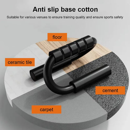 S-type push up support anti-skid foam handle thickened steel pipe household fitness equipment pectoral muscle training equipment S-type push up support anti-skid foam handle thickened steel pipe household fitness equipment pectoral muscle training equipment