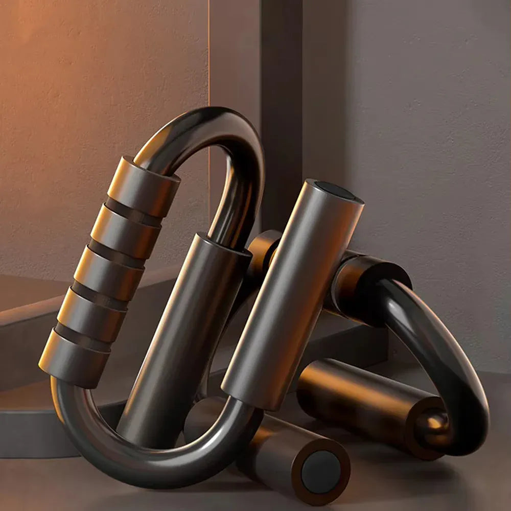 S-type push up support anti-skid foam handle thickened steel pipe household fitness equipment pectoral muscle training equipment S-type push up support anti-skid foam handle thickened steel pipe household fitness equipment pectoral muscle training equipment