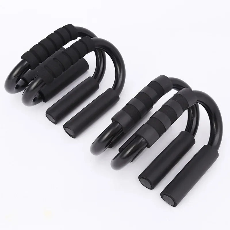 S-type push up support anti-skid foam handle thickened steel pipe household fitness equipment pectoral muscle training equipment S-type push up support anti-skid foam handle thickened steel pipe household fitness equipment pectoral muscle training equipment