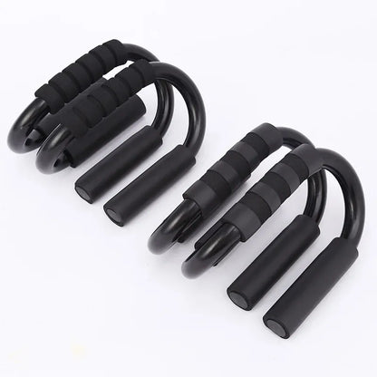 S-type push up support anti-skid foam handle thickened steel pipe household fitness equipment pectoral muscle training equipment S-type push up support anti-skid foam handle thickened steel pipe household fitness equipment pectoral muscle training equipment