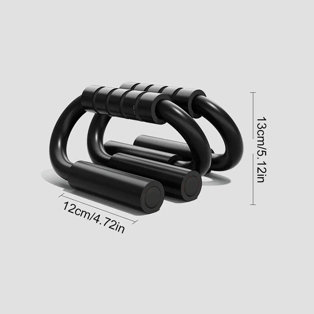 S-type push up support anti-skid foam handle thickened steel pipe household fitness equipment pectoral muscle training equipment S-type push up support anti-skid foam handle thickened steel pipe household fitness equipment pectoral muscle training equipment