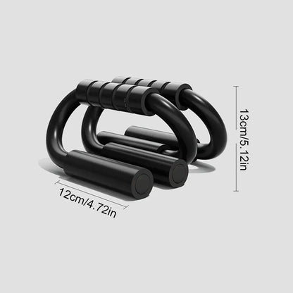 S-type push up support anti-skid foam handle thickened steel pipe household fitness equipment pectoral muscle training equipment S-type push up support anti-skid foam handle thickened steel pipe household fitness equipment pectoral muscle training equipment