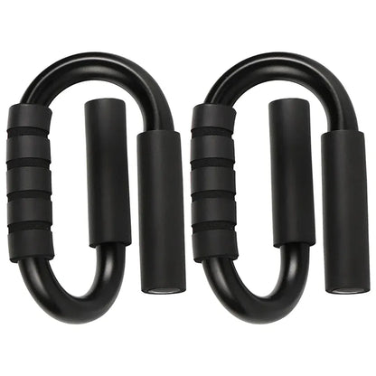 S-type push up support anti-skid foam handle thickened steel pipe household fitness equipment pectoral muscle training equipment S-type push up support anti-skid foam handle thickened steel pipe household fitness equipment pectoral muscle training equipment