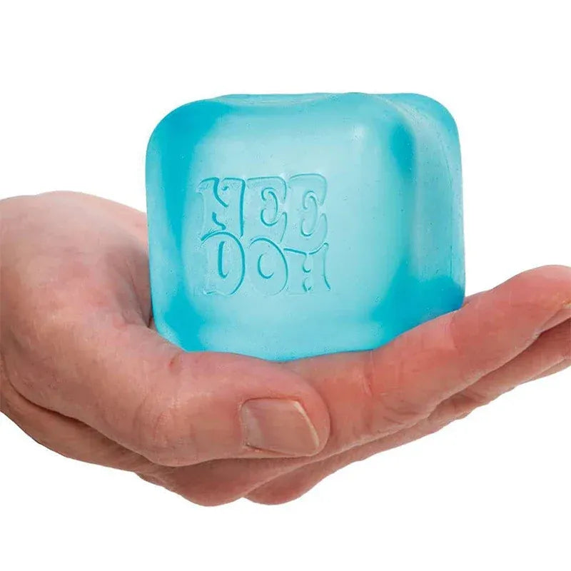 Small Needoh Sensory Cube - Compact Stress Relief Toy for Kids & Adults Schylling Needoh Nice Cube Sensory Toys Stress Relieving Blocks Pinching Relieving Puzzle Solving Venting Children Souvenir