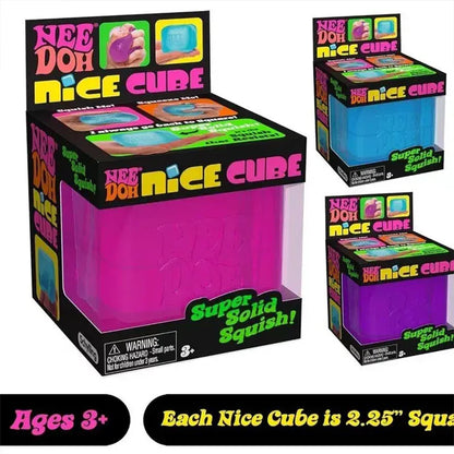 Small Needoh Sensory Cube - Compact Stress Relief Toy for Kids & Adults Schylling Needoh Nice Cube Sensory Toys Stress Relieving Blocks Pinching Relieving Puzzle Solving Venting Children Souvenir