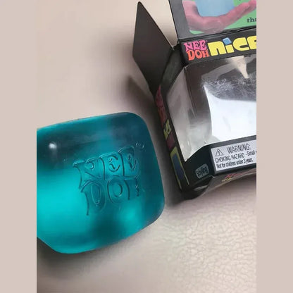 Small Needoh Sensory Cube - Compact Stress Relief Toy for Kids & Adults Schylling Needoh Nice Cube Sensory Toys Stress Relieving Blocks Pinching Relieving Puzzle Solving Venting Children Souvenir