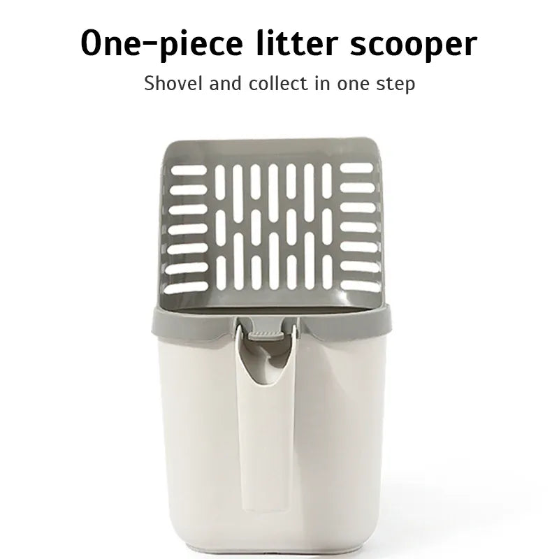 Self-Cleaning Cat Litter Scoop with Built-In Waste Bin & Refill Bags | Wahooly Self-Cleaning Cat Litter Scoop with Built-In Waste Bin & Refill Bags