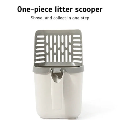 Self-Cleaning Cat Litter Scoop with Built-In Waste Bin & Refill Bags | Wahooly Self-Cleaning Cat Litter Scoop with Built-In Waste Bin & Refill Bags