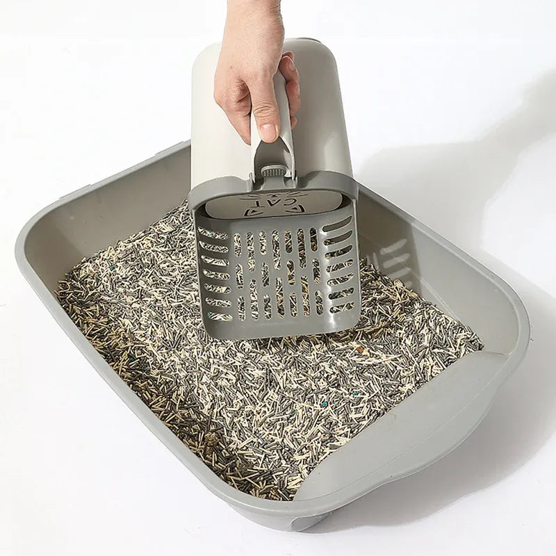 Self-Cleaning Cat Litter Scoop with Built-In Waste Bin & Refill Bags | Wahooly Self-Cleaning Cat Litter Scoop with Built-In Waste Bin & Refill Bags