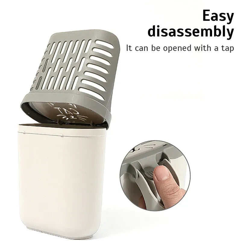 Self-Cleaning Cat Litter Scoop with Built-In Waste Bin & Refill Bags | Wahooly Self-Cleaning Cat Litter Scoop with Built-In Waste Bin & Refill Bags