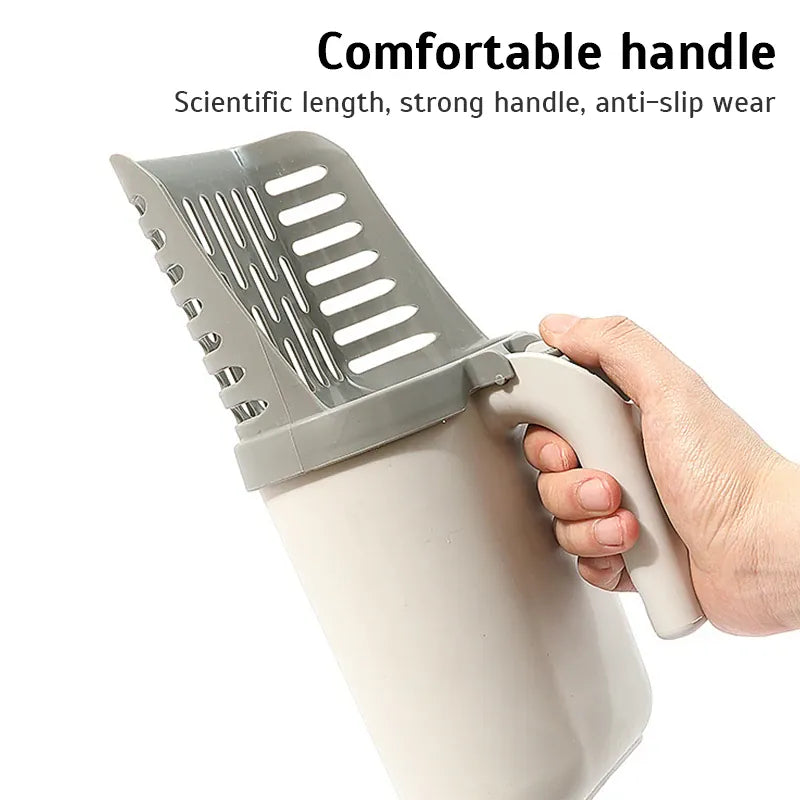 Self-Cleaning Cat Litter Scoop with Built-In Waste Bin & Refill Bags | Wahooly Self-Cleaning Cat Litter Scoop with Built-In Waste Bin & Refill Bags