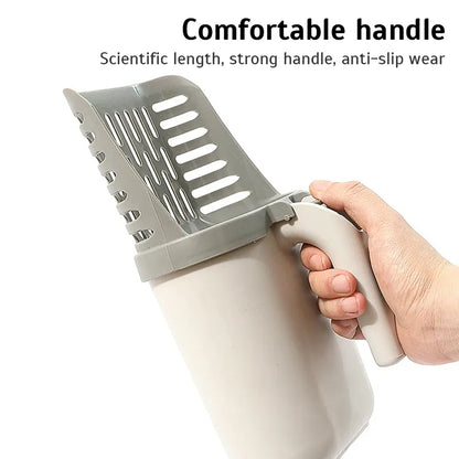 Self-Cleaning Cat Litter Scoop with Built-In Waste Bin & Refill Bags | Wahooly Self-Cleaning Cat Litter Scoop with Built-In Waste Bin & Refill Bags
