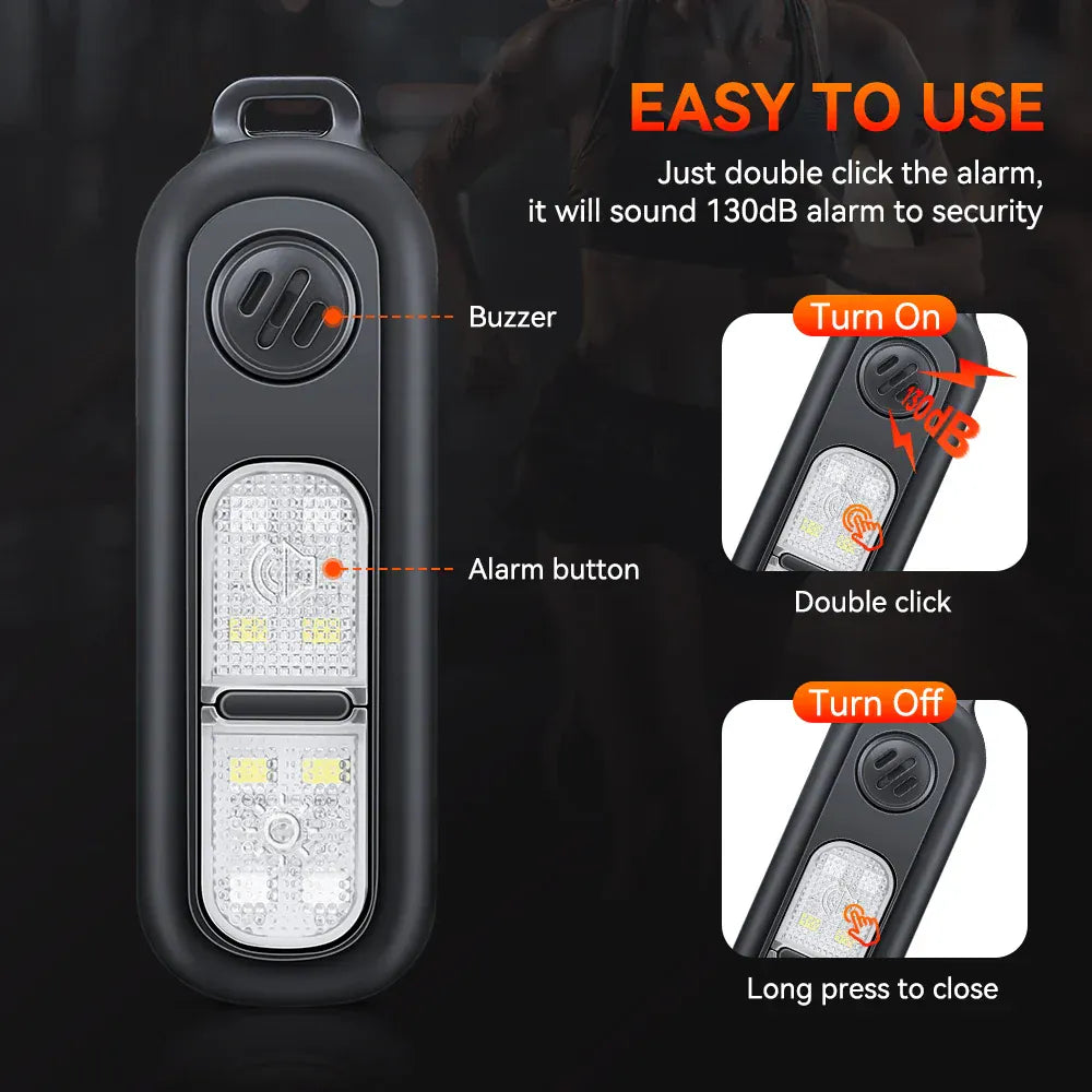 Self Defense Anti-attack Alarm Personal Defense Siren 130dB Self Defense Anti-attack Alarm Personal Defense Siren 130dB