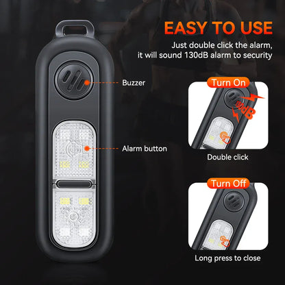 Self Defense Anti-attack Alarm Personal Defense Siren 130dB Self Defense Anti-attack Alarm Personal Defense Siren 130dB