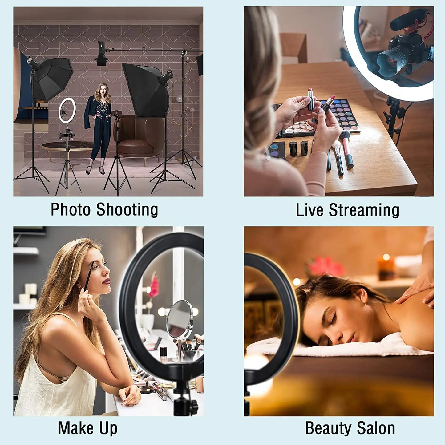 Selfie Video Light Selfie LED Ring Light Dimmable Round Ring Fill Lamp With Stand Tripods For Phone Video Live Camera Lighting Selfie Video Light Selfie LED Ring Light Dimmable Round Ring Fill Lamp With Stand Tripods For Phone Video Live Camera Lighting