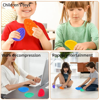 Sensory Worry Stones - 6 Pack Fidget Toys for Anxiety, Autism & ADHD Sensory Worry Stones - 6 Pack Fidget Toys for Anxiety, Autism & ADHD Relief