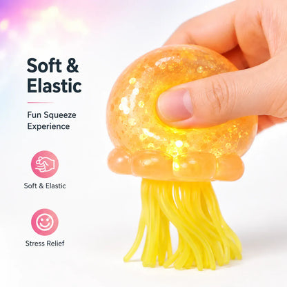 Sequin Jellyfish Plush Toy – Glittery Sensory Stuffed Animal for Kids Sequin Jellyfish Plush Toy – Glittery Sensory Stuffed Animal for Kids