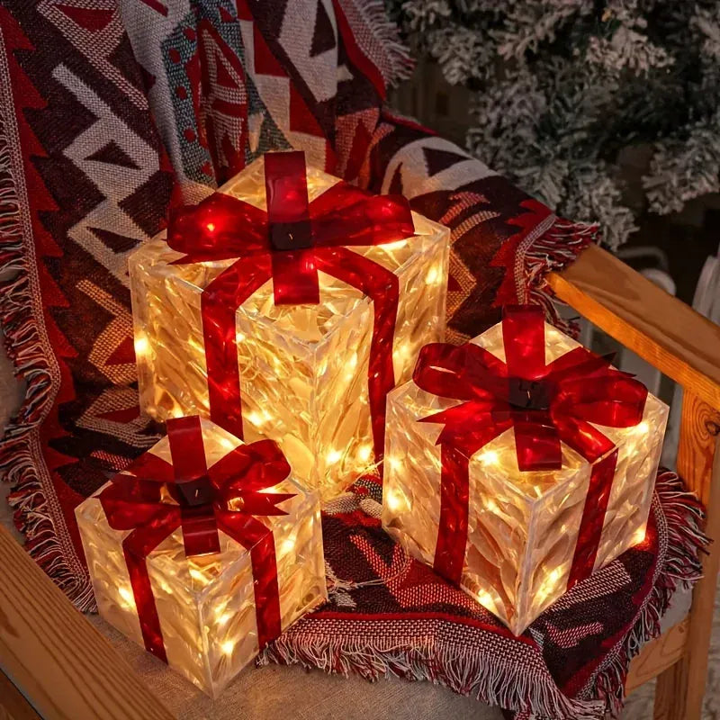 Set of Three Christmas Luminous And Exquisite Decorative Lights Set of Three Christmas Luminous And Exquisite Decorative Lights