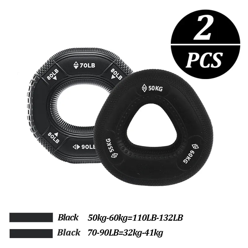 Silicone Adjustable 20-90LB Hand Grip Arm Strength Exercise Gripping Ring Fitness Gym Finger Forearm Trainer Carpal Expander Silicone Adjustable 20-90LB Hand Grip Arm Strength Exercise Gripping Ring Fitness Gym Finger Forearm Trainer Carpal Expander