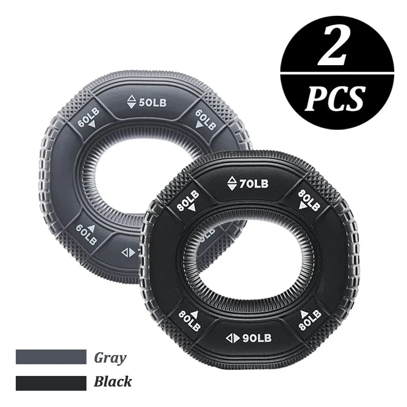 Silicone Adjustable 20-90LB Hand Grip Arm Strength Exercise Gripping Ring Fitness Gym Finger Forearm Trainer Carpal Expander Silicone Adjustable 20-90LB Hand Grip Arm Strength Exercise Gripping Ring Fitness Gym Finger Forearm Trainer Carpal Expander