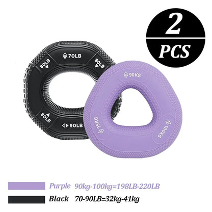 Silicone Adjustable 20-90LB Hand Grip Arm Strength Exercise Gripping Ring Fitness Gym Finger Forearm Trainer Carpal Expander Silicone Adjustable 20-90LB Hand Grip Arm Strength Exercise Gripping Ring Fitness Gym Finger Forearm Trainer Carpal Expander