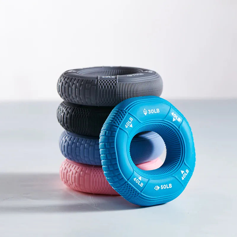 Silicone Adjustable 20-90LB Hand Grip Arm Strength Exercise Gripping Ring Fitness Gym Finger Forearm Trainer Carpal Expander Silicone Adjustable 20-90LB Hand Grip Arm Strength Exercise Gripping Ring Fitness Gym Finger Forearm Trainer Carpal Expander