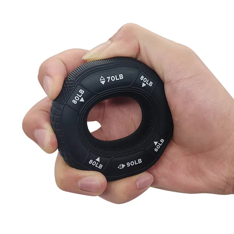 Silicone Adjustable 20-90LB Hand Grip Arm Strength Exercise Gripping Ring Fitness Gym Finger Forearm Trainer Carpal Expander Silicone Adjustable 20-90LB Hand Grip Arm Strength Exercise Gripping Ring Fitness Gym Finger Forearm Trainer Carpal Expander