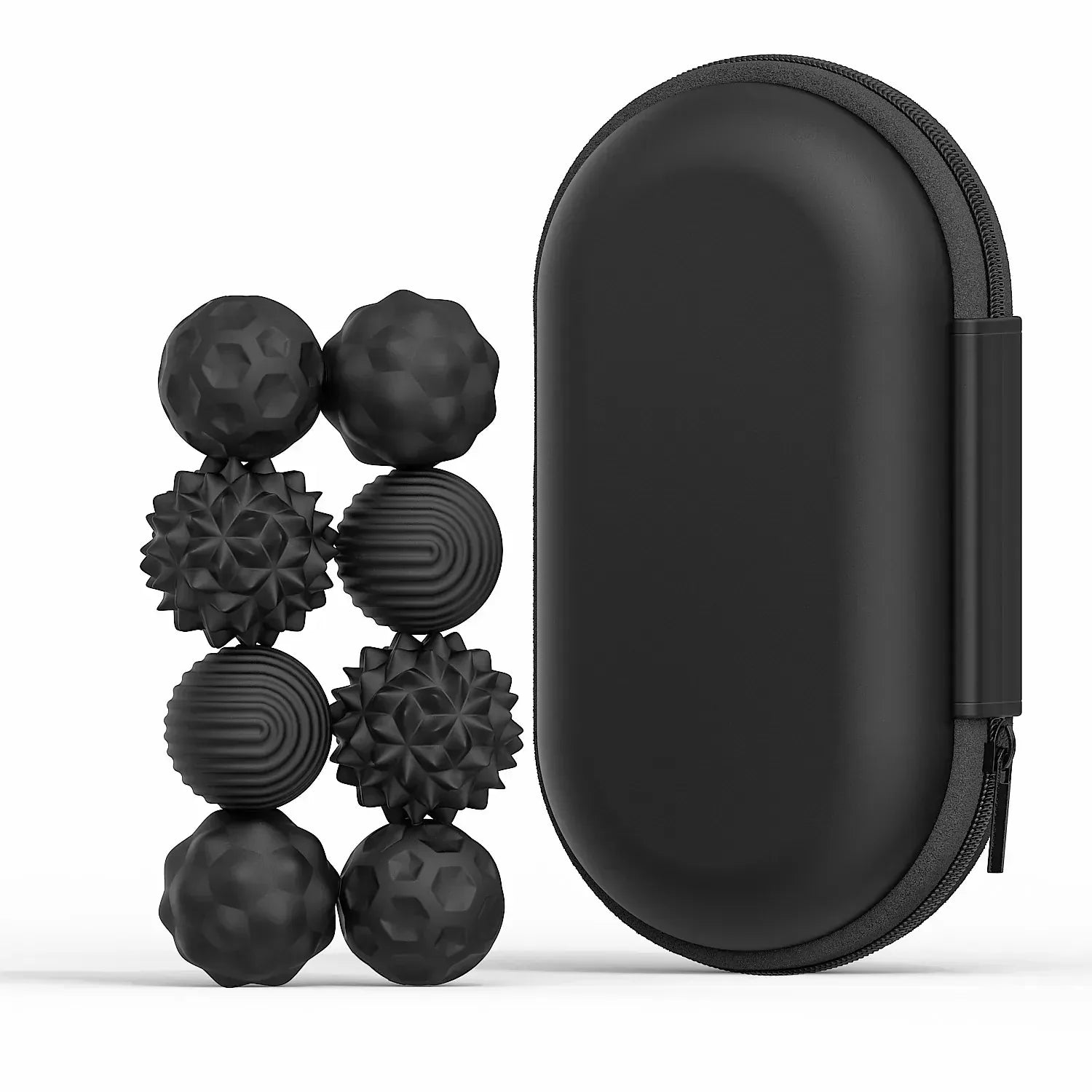 Silicone Magnetic Fidget Balls with Storage Box | 4 or 8 Piece Stress Relief Set Silicone Magnetic Fidget Balls with Storage Box | Stress & Anxiety Relief Set
