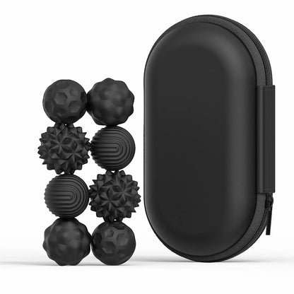 Silicone Magnetic Fidget Balls with Storage Box | 4 or 8 Piece Stress Relief Set Silicone Magnetic Fidget Balls with Storage Box | Stress & Anxiety Relief Set