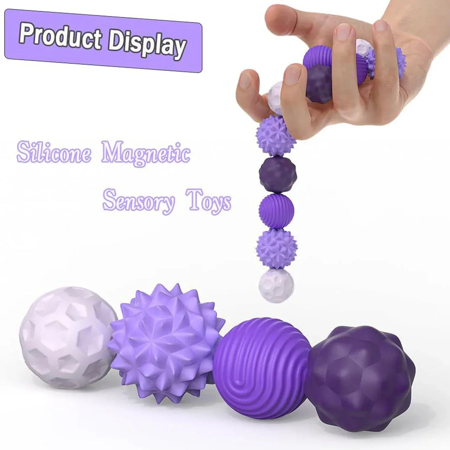 Silicone Magnetic Sensory Fidget Balls | Calming Travel Toy for Autism & ADHD Silicone Magnetic Sensory Fidget Balls | Calming Travel Toy for Autism & ADHD