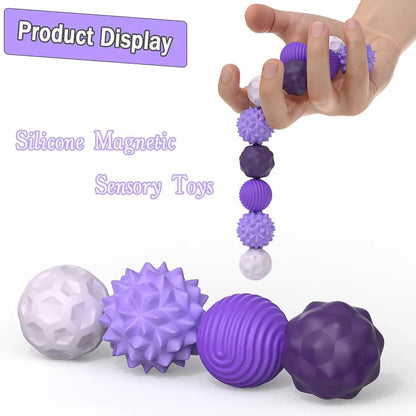 Silicone Magnetic Sensory Fidget Balls | Calming Travel Toy for Autism & ADHD Silicone Magnetic Sensory Fidget Balls | Calming Travel Toy for Autism & ADHD