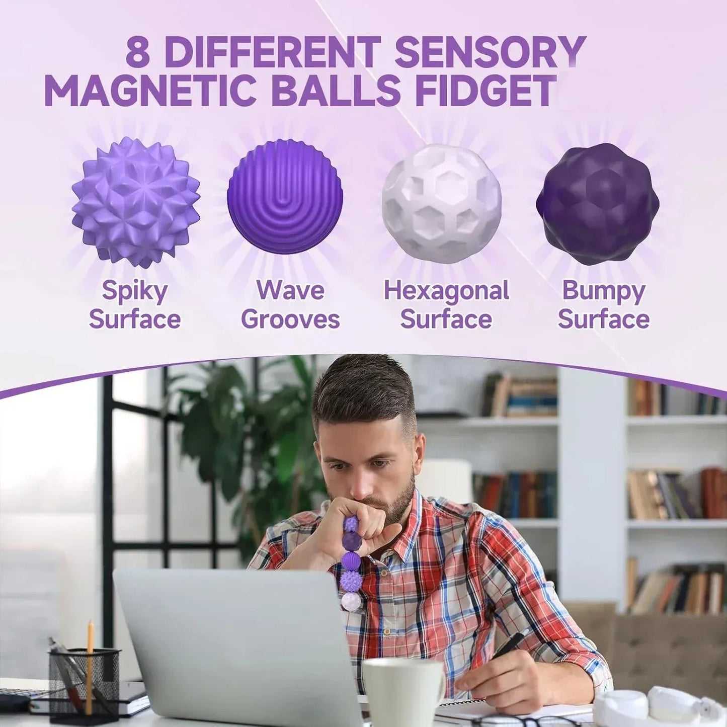 Silicone Magnetic Sensory Fidget Balls | Calming Travel Toy for Autism & ADHD Silicone Magnetic Sensory Fidget Balls | Calming Travel Toy for Autism & ADHD