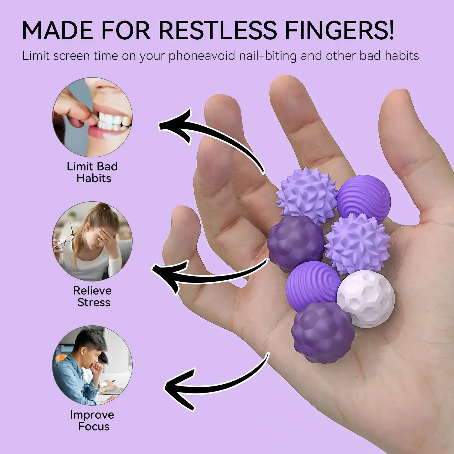 Silicone Magnetic Sensory Fidget Balls | Calming Travel Toy for Autism & ADHD Silicone Magnetic Sensory Fidget Balls | Calming Travel Toy for Autism & ADHD