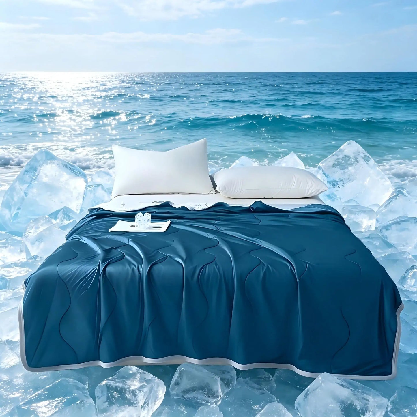 Silky Cooling Summer Quilt Lightweight Comforter 10 Colors | Wahooly Silky Cooling Summer Quilt – Lightweight Air Conditioner Comforter for Hot Sleepers