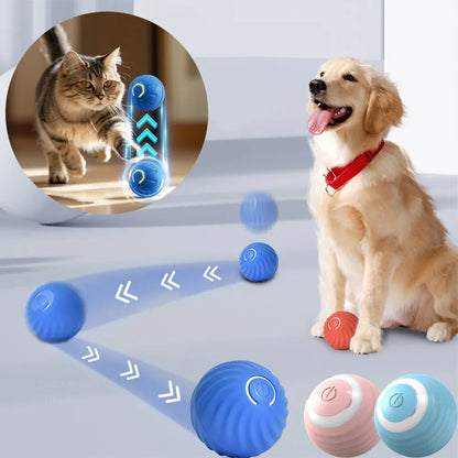 Smart Electronic Moving Ball – Auto Jump & Roll Dog & Cat Toy | Wahooly Smart Electronic Moving Ball – Automatic Jump & Roll Interactive Toy for Dogs & Cats