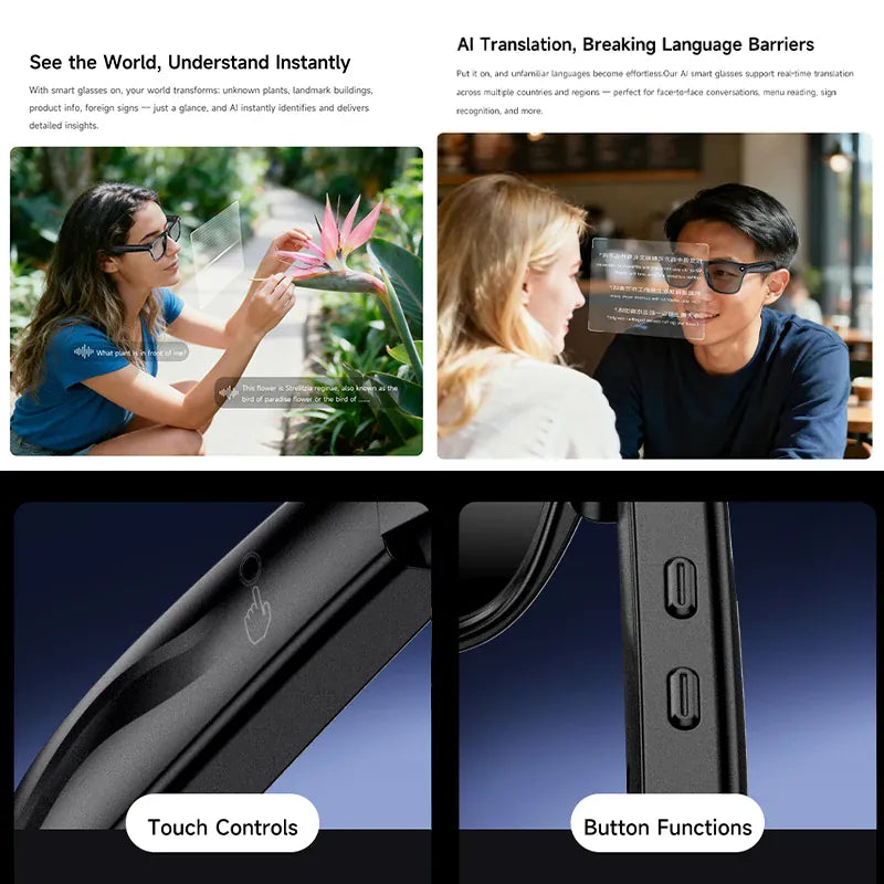 Smart Glasses with HD Camera – 100W Recording & High-Fidelity Audio Wearable Smart Glasses with Camera – 100W HD Recording, High-Fidelity Audio & Wearable Tech