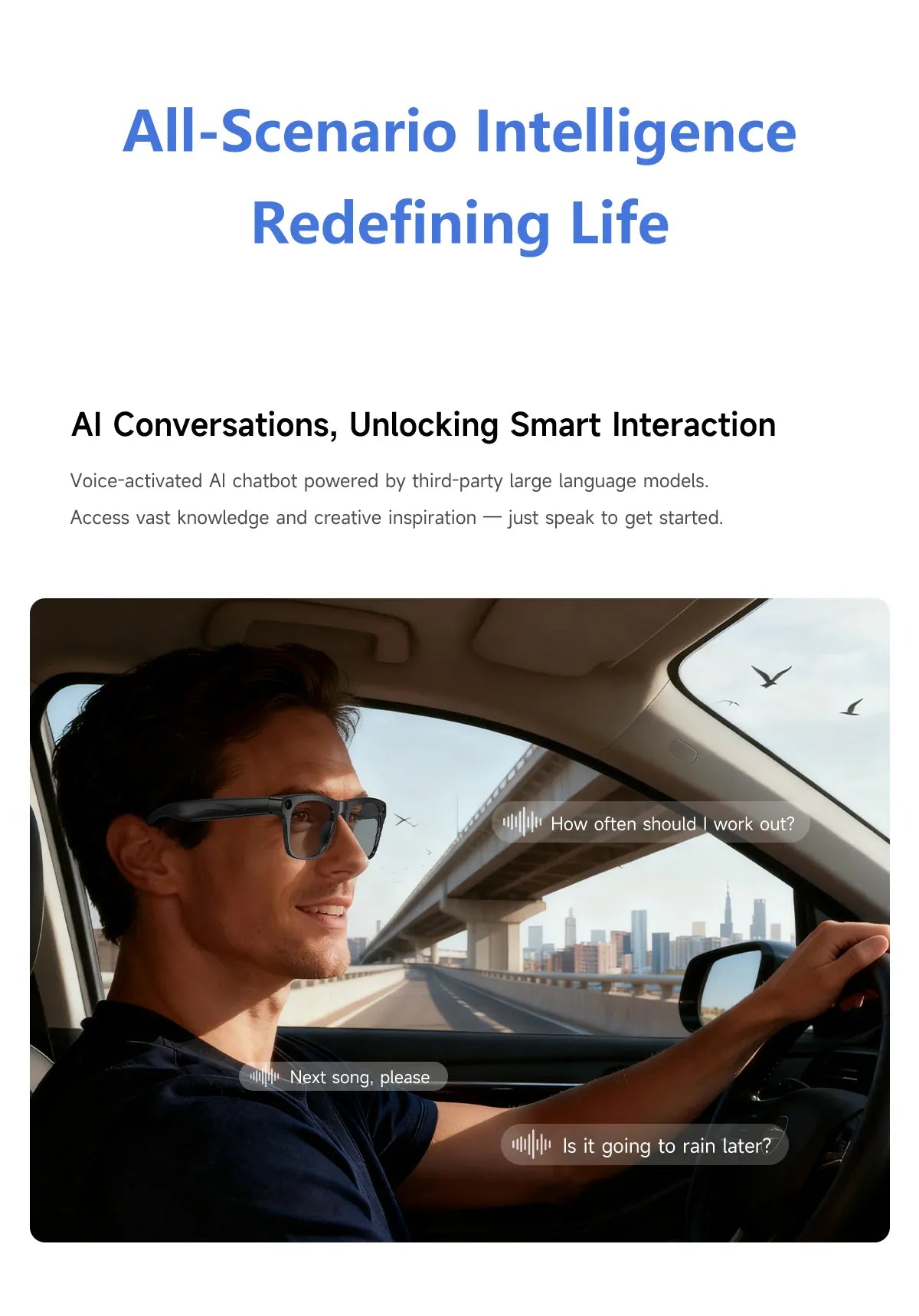 Smart Glasses with HD Camera – 100W Recording & High-Fidelity Audio Wearable Smart Glasses with Camera – 100W HD Recording, High-Fidelity Audio & Wearable Tech