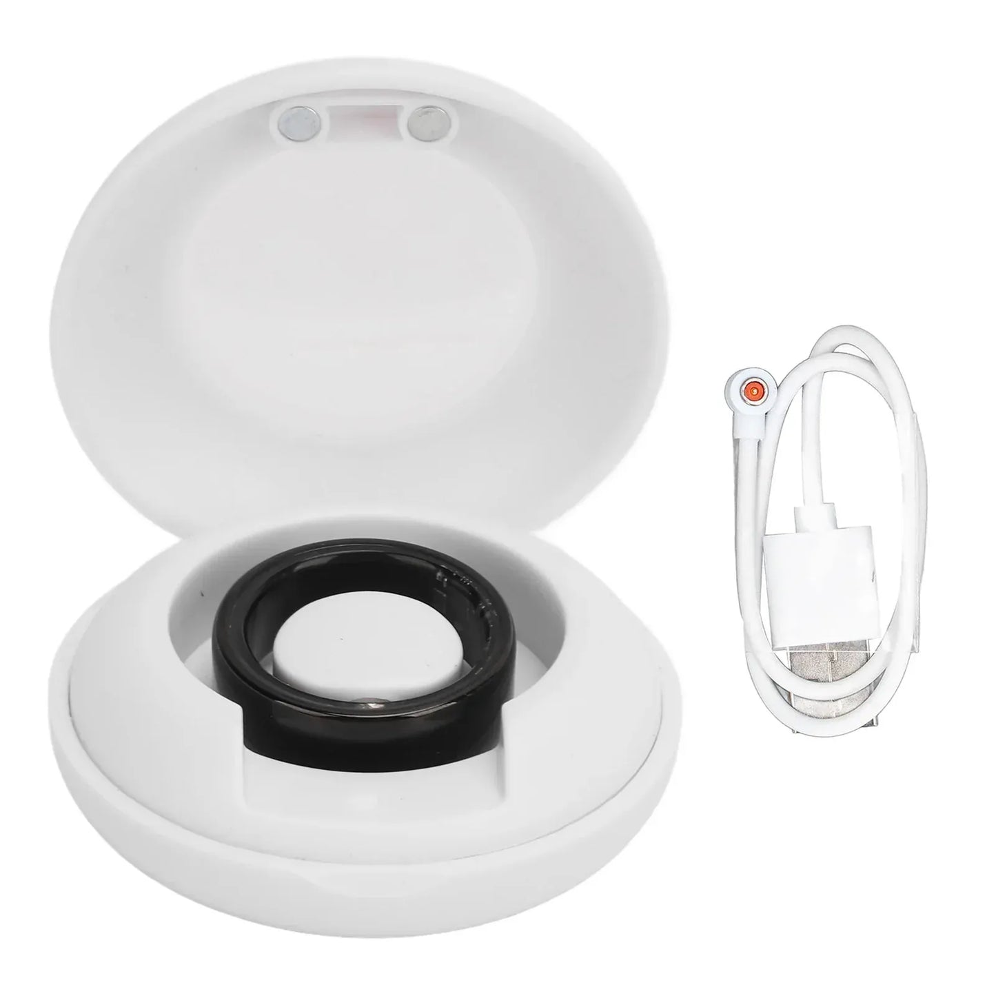 Ceramic Smart Health Ring - Heart Rate & Sleep Tracker | Wahooly Smart Health Ring Ceramic Material with Charging Case Sleep Heart Rate SpO2 Monitoring for Fitness Tracking App Compatible