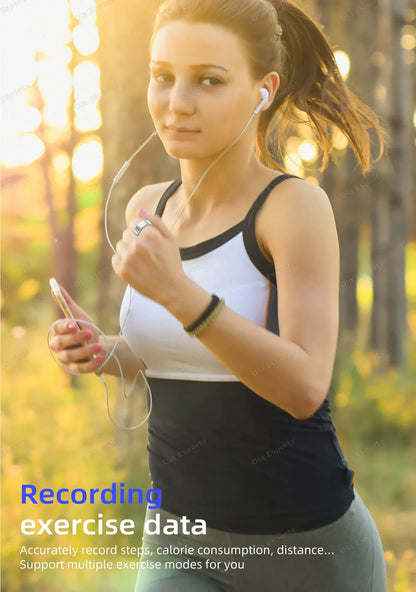 Smart Health Ring - Blood Pressure & Heart Rate Monitor | Wahooly Smart Health Rings Monitor Blood Pressure Heart Rate Blood Oxygen Sleep Ring Fitness Gift for Friend Family Colleagues Smartring