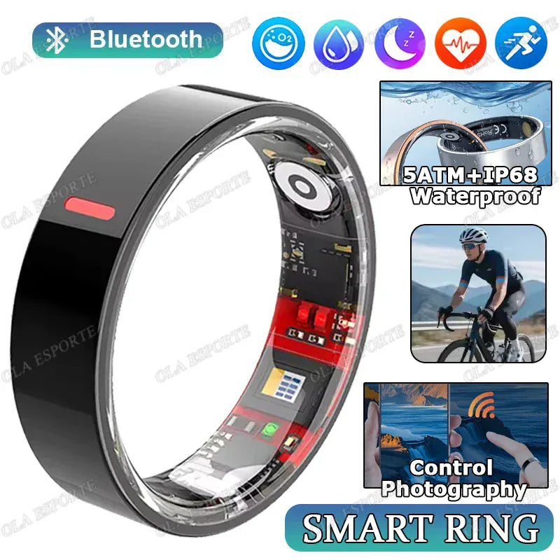 Smart Health Ring - Heart Rate & Blood Pressure Monitor | Wahooly Smart Health Rings Monitor Sleep Heart Rate Blood Oxygen Sleep Ring Party Activities Fitness Gifts for Friends Famliy Colleagues