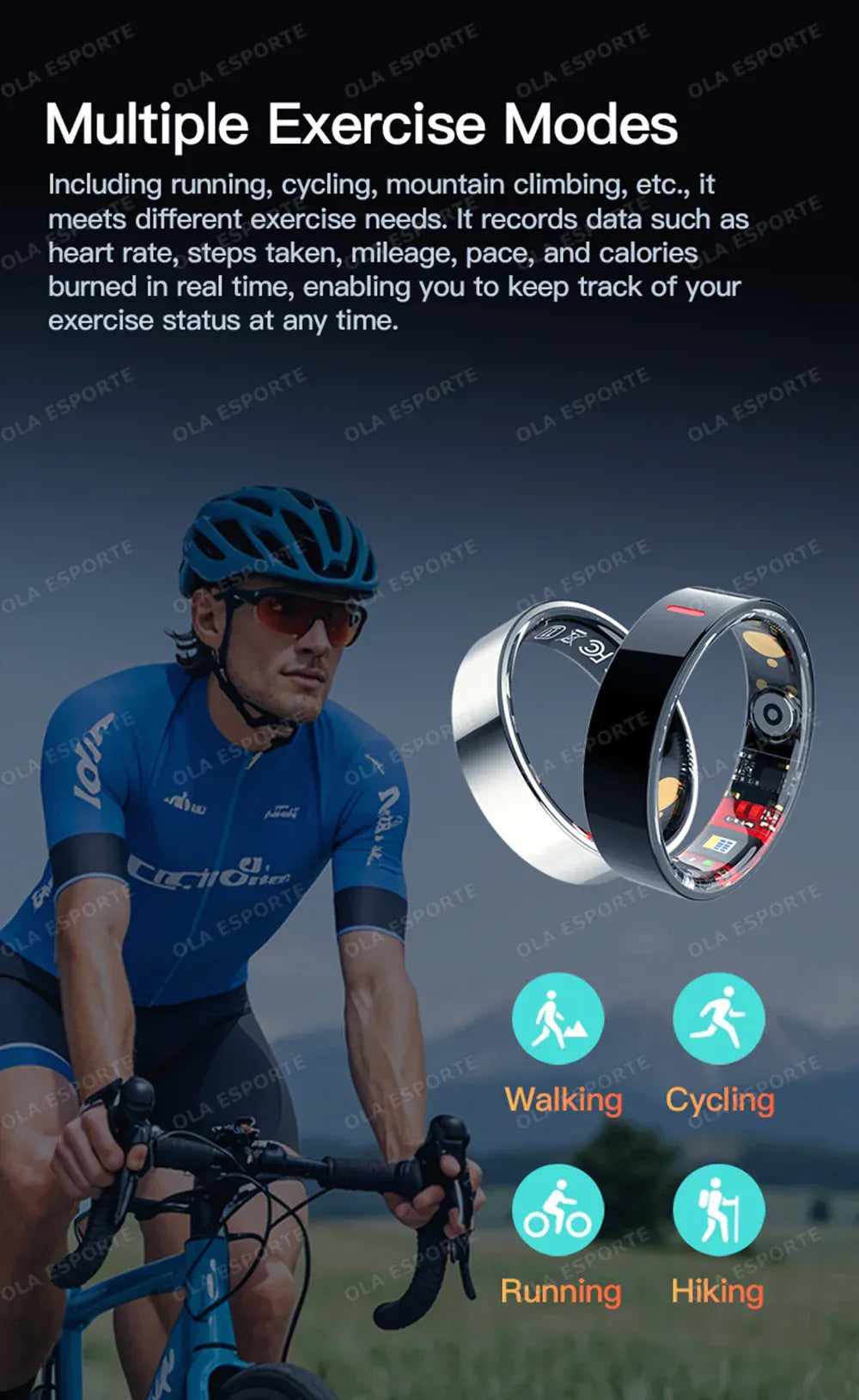Smart Health Ring - Heart Rate & Blood Pressure Monitor | Wahooly Smart Health Rings Monitor Sleep Heart Rate Blood Oxygen Sleep Ring Party Activities Fitness Gifts for Friends Famliy Colleagues