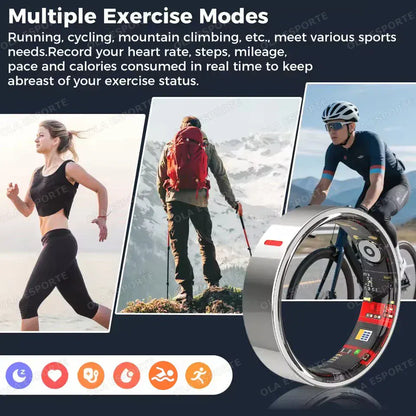 Smart Health Ring - Heart Rate & Blood Pressure Monitor | Wahooly Smart Health Rings Monitor Sleep Heart Rate Blood Oxygen Sleep Ring Party Activities Fitness Gifts for Friends Famliy Colleagues